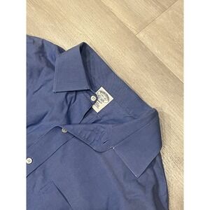Men's Brooks Brothers Blue Supima Cotton Long Sleeve Button Up Shirt L